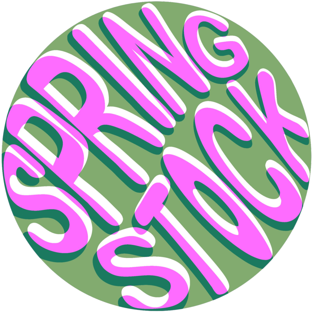 Spring Stock Logo Purple/Green